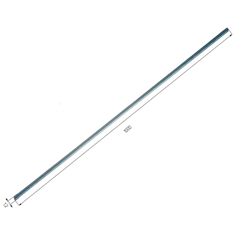 Шпилька резьбовая оцинкованная M12х1000 DIN975 для кровельных опор