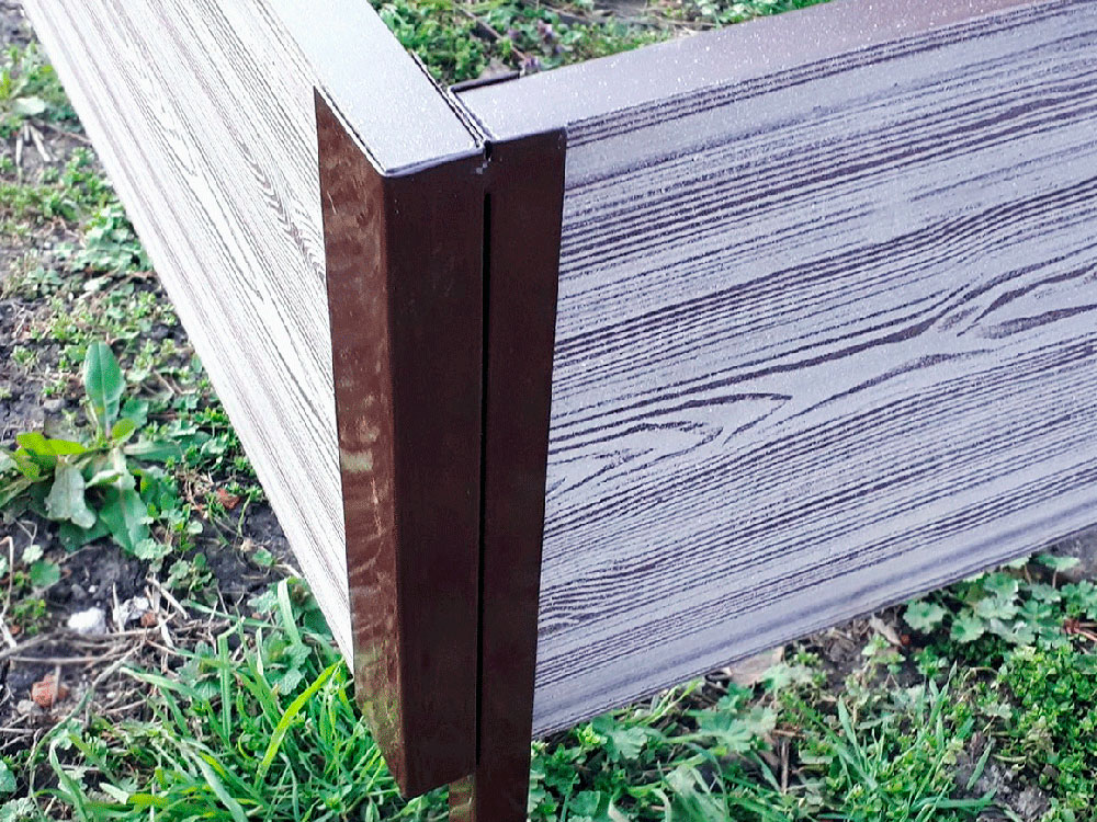 Высокая грядка Holzhof из ДПК (ДОСКА), коричневая 300х30х2950 mm