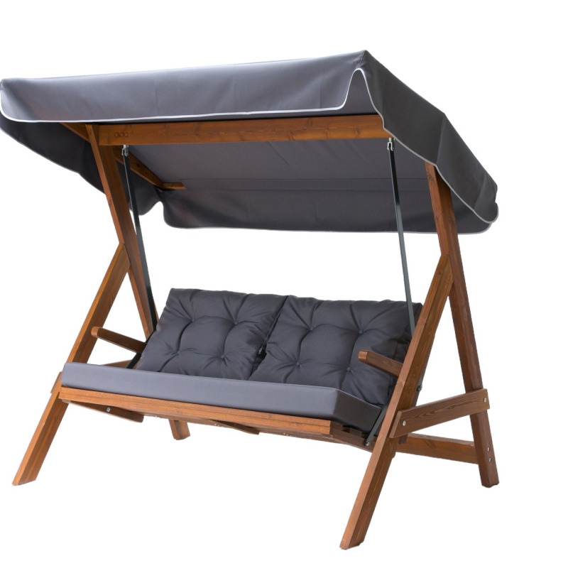 Деревянные садовые качели Aida Swings PARIS 2000 CUSHION & CANOPY