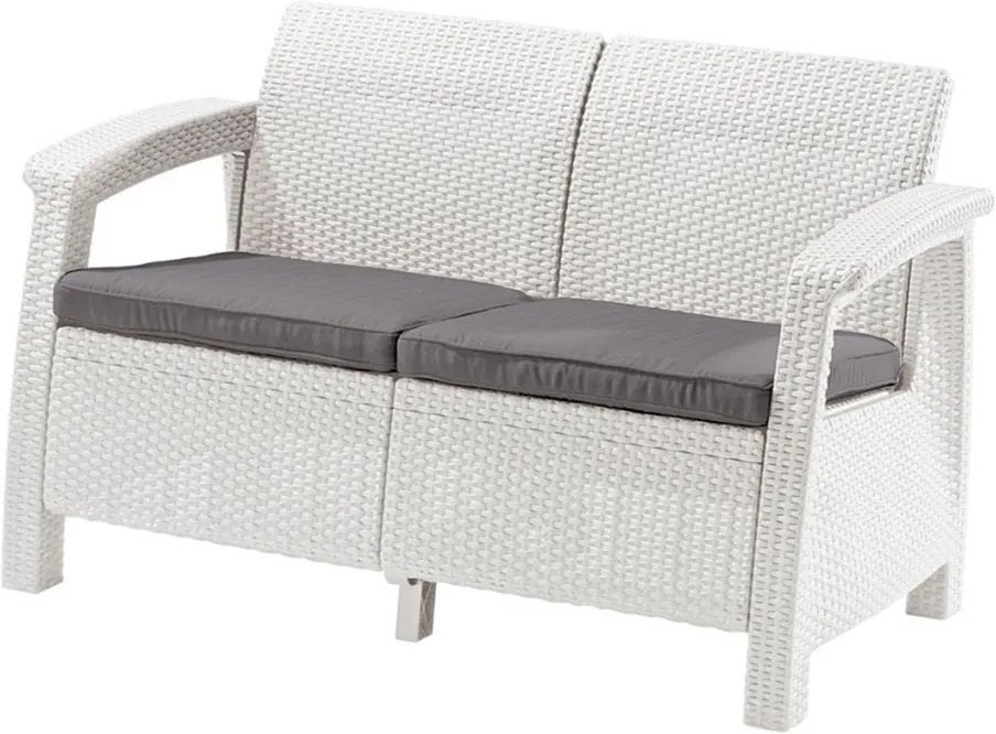 Диван KETER Corfu love seat 2-х местный, белый
