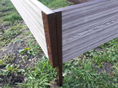Высокая грядка Holzhof из ДПК (угловой элемент, МЕТАЛЛ) для доски 300х30 mm соеденитель